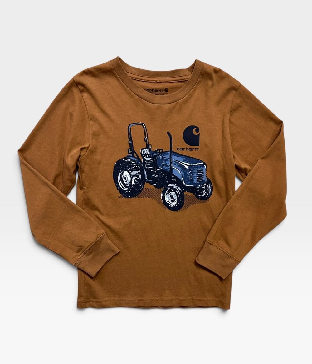 Carhartt Kids’ Long Sleeved Tractor Tee, Size 7